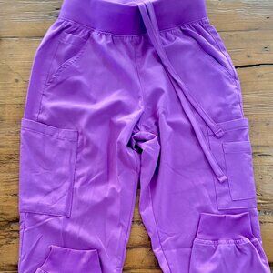 Easy Stretch by Butter Soft 7 pocket scrub pants - Purple Wisk